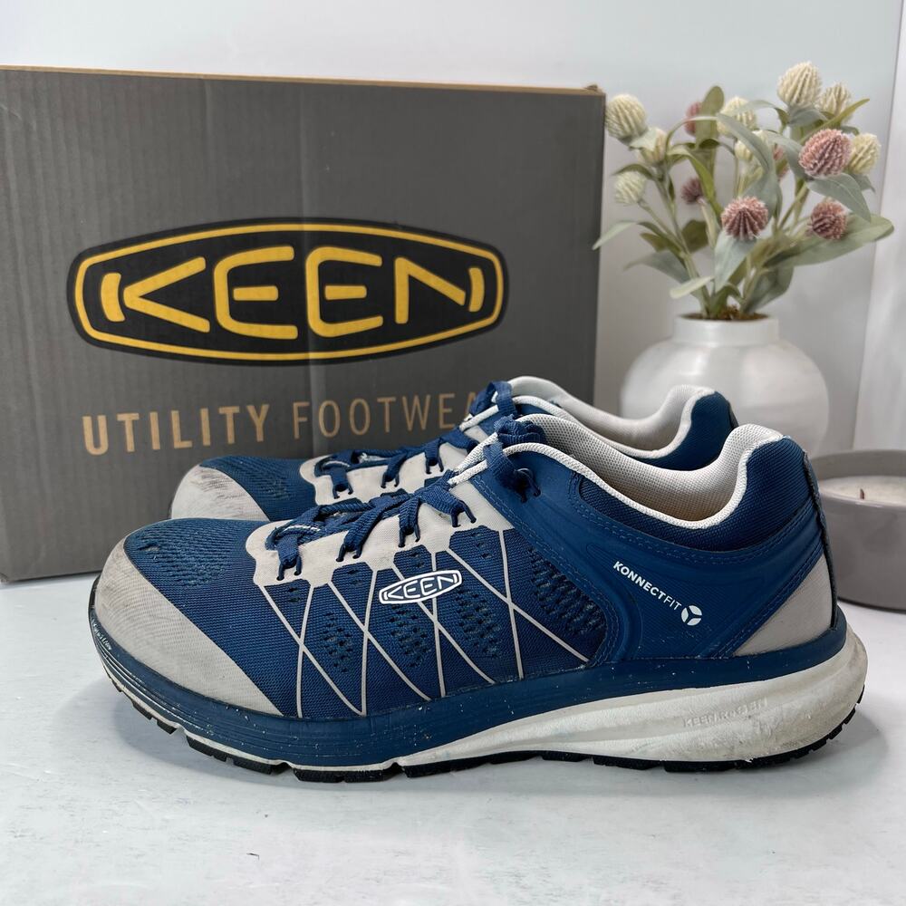 Keen Utility Footwear Vista Energy Shift Carbon Toe Sneaker Blue Men's 10.5D